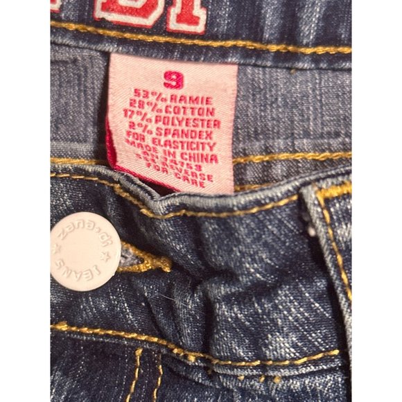 Vintage Zanadi 83 Patch Jeans NYC Dark Wash Size‎ 9 - Picture 2 of 11